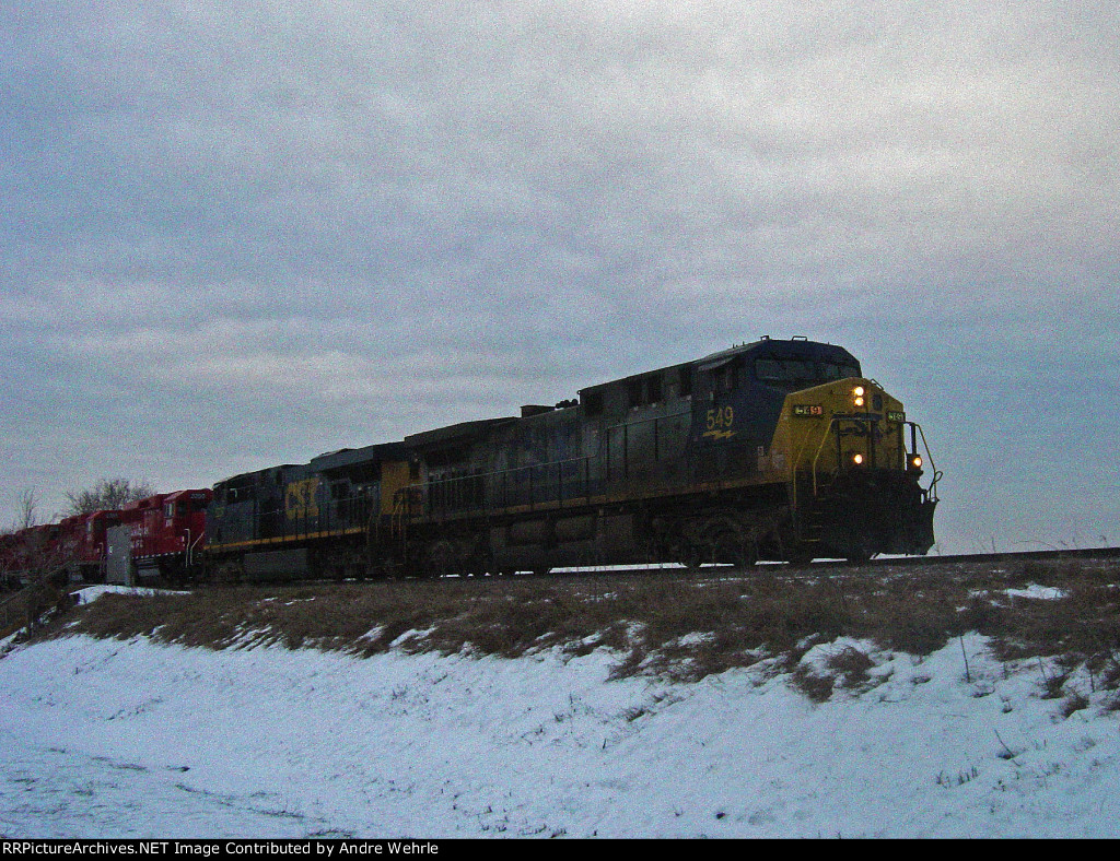 Another CSX YN2/YN3 GE duo hauls a westbound CP, with a twist